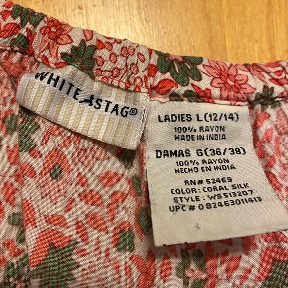 White Stag 4 Tiered Paisley Broomstick Maxi Skirt - Picture 2 of 6